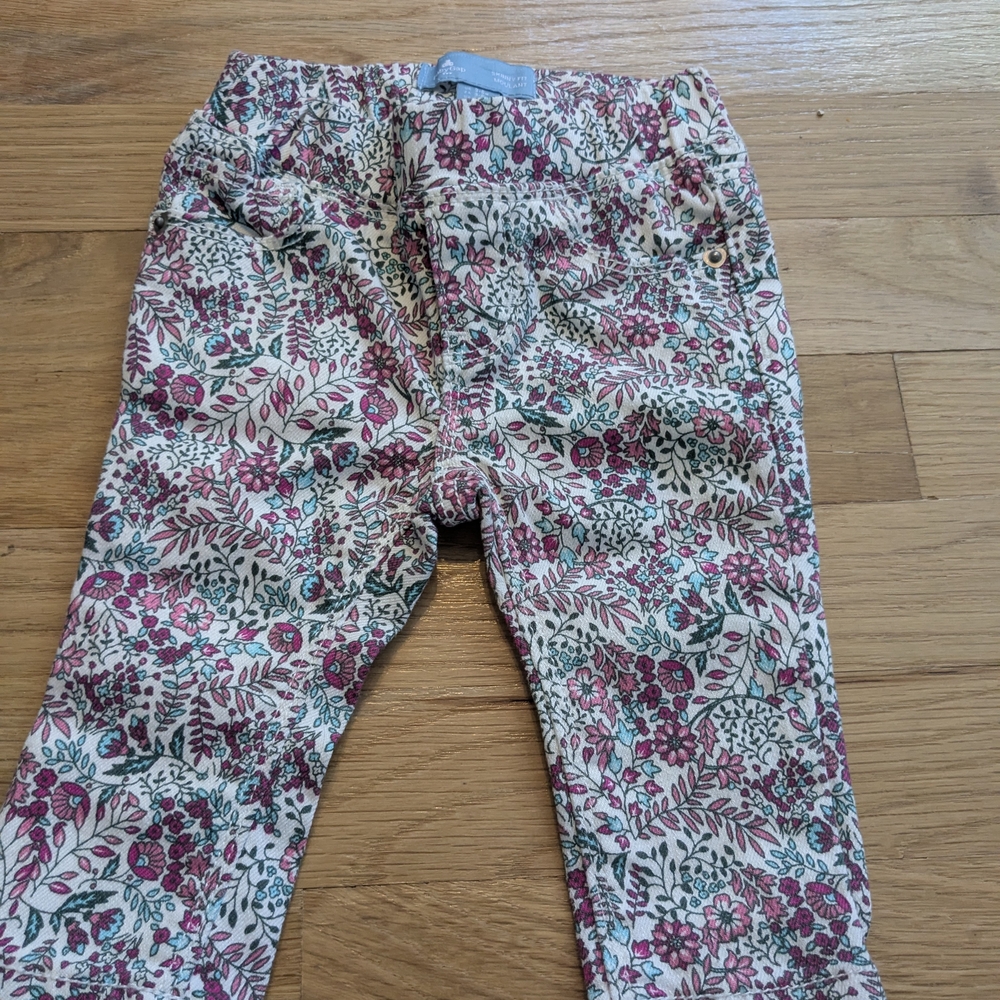 ⭐$7 WHEN BUNDLED⭐GAP Kids Floral Leggings - Pink and Green